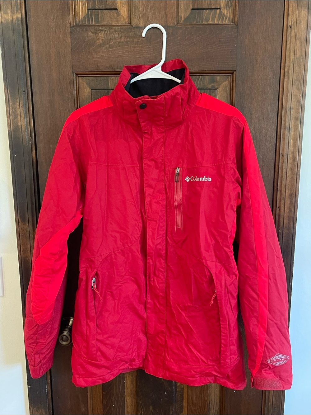 Columbia Omni-Heat Red Winter Jacket Women’s Small Waterproof Outdoor Coat